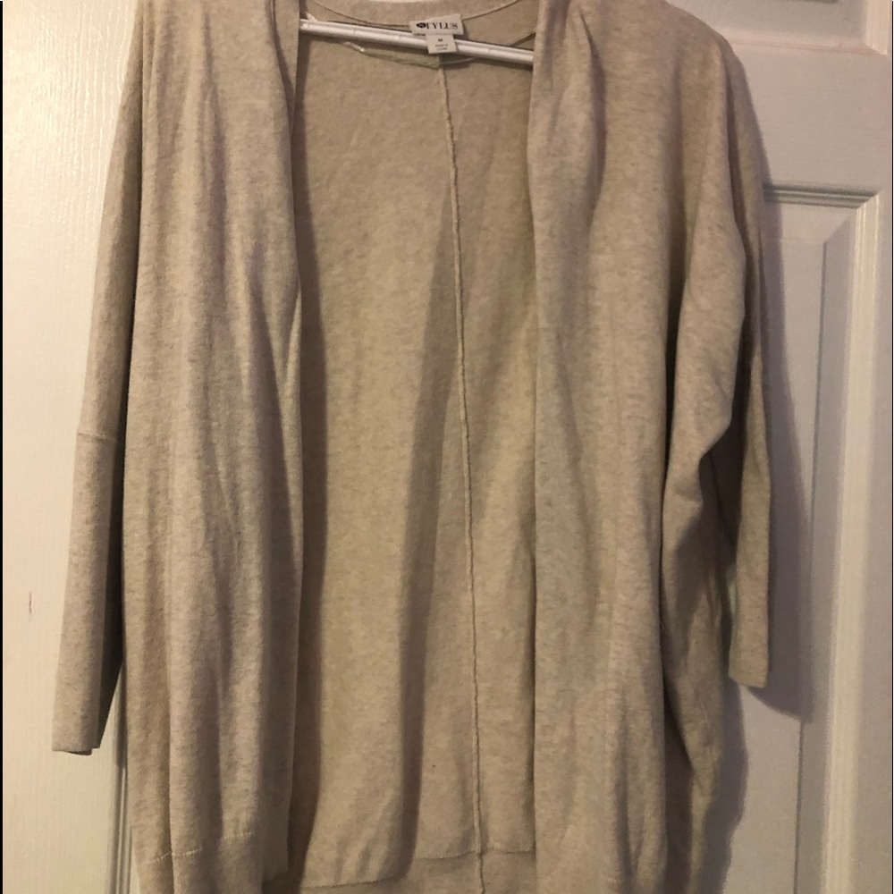 Women’s tan cardigan